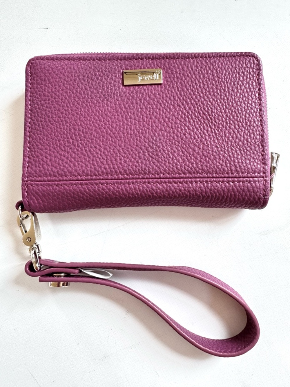 Thirty-One Crushed Berry Pebble All About the Benjamin's Wallet NWOT w/flaw 🥺